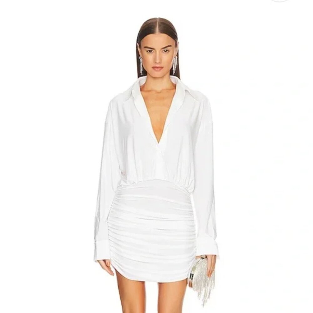 Norma Kamali White Mini Dress
